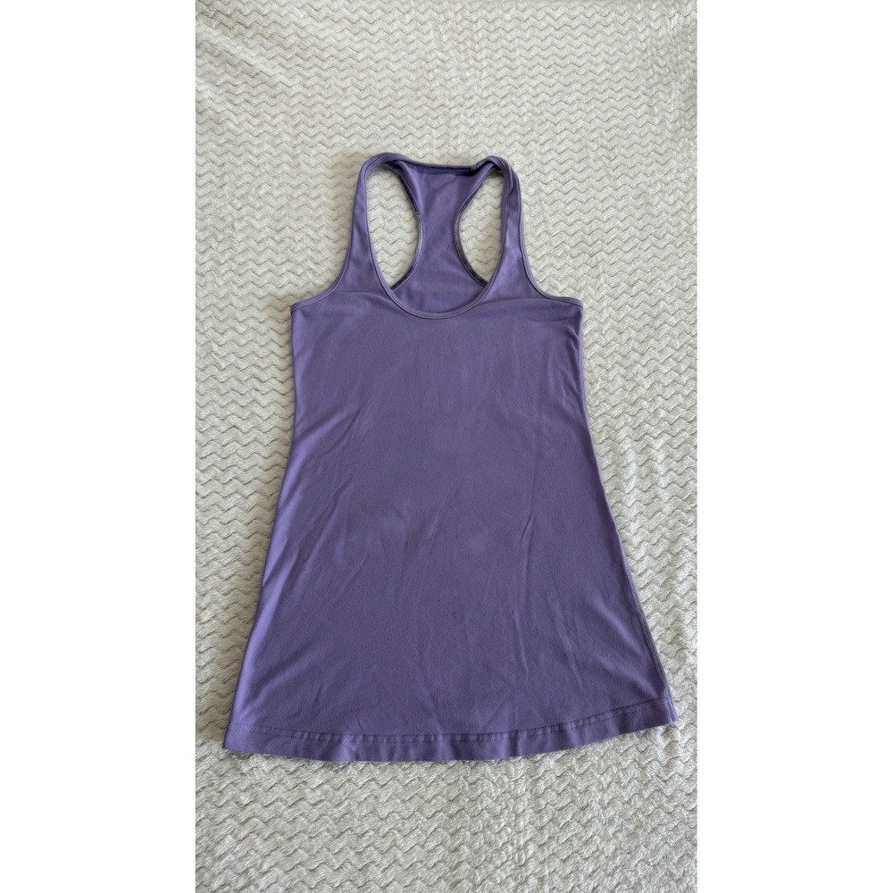 Lululemon Purple Racerback Athletic Tank Top Slim Fit Scoop Neck Sleeveless